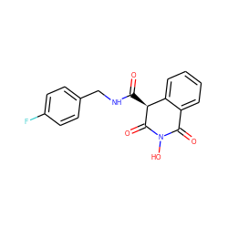 O=C(NCc1ccc(F)cc1)[C@@H]1C(=O)N(O)C(=O)c2ccccc21 ZINC000103138366