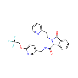 O=C(NCc1ccc(OCC(F)(F)F)nc1)[C@H]1c2ccccc2C(=O)N1CCc1ccccn1 ZINC000068196512