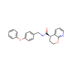 O=C(NCc1ccc(Oc2ccccc2)cc1)[C@@H]1CCOc2ncccc21 ZINC000205617127