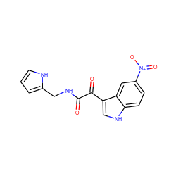 O=C(NCc1ccc[nH]1)C(=O)c1c[nH]c2ccc([N+](=O)[O-])cc12 ZINC000013685556