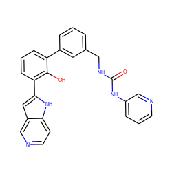 O=C(NCc1cccc(-c2cccc(-c3cc4cnccc4[nH]3)c2O)c1)Nc1cccnc1 ZINC000101051504