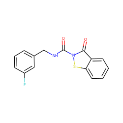 O=C(NCc1cccc(F)c1)n1sc2ccccc2c1=O ZINC000096271396