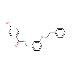 O=C(NCc1cccc(OCCc2ccccc2)c1)c1ccc(O)cc1 ZINC000028950965