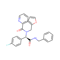 O=C(NCc1ccccc1)[C@@H](c1ccc(F)cc1)N(Cc1ccco1)C(=O)c1ccccn1 ZINC000001376595