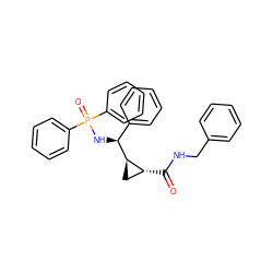 O=C(NCc1ccccc1)[C@@H]1C[C@H]1[C@@H](NP(=O)(c1ccccc1)c1ccccc1)c1ccccc1 ZINC000008829508