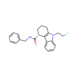 O=C(NCc1ccccc1)[C@@H]1CCCc2c1c1ccccc1n2CCF ZINC000082154403