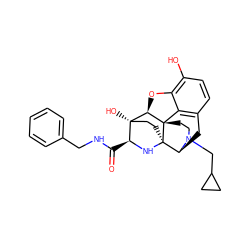 O=C(NCc1ccccc1)[C@@H]1N[C@@]23CC[C@]1(O)[C@H]1Oc4c(O)ccc5c4[C@@]12CCN(CC1CC1)[C@H]3C5 ZINC000299824137