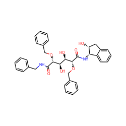 O=C(NCc1ccccc1)[C@H](OCc1ccccc1)[C@H](O)[C@@H](O)[C@@H](OCc1ccccc1)C(=O)N[C@H]1c2ccccc2C[C@H]1O ZINC000024465897