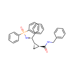 O=C(NCc1ccccc1)[C@H]1C[C@@H]1[C@H](NP(=O)(c1ccccc1)c1ccccc1)c1ccccc1 ZINC000008018654