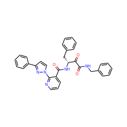 O=C(NCc1ccccc1)C(=O)[C@@H](Cc1ccccc1)NC(=O)c1cccnc1-n1ccc(-c2ccccc2)n1 ZINC000117719772