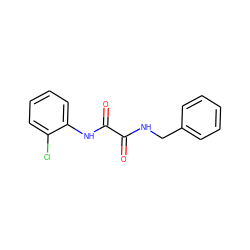 O=C(NCc1ccccc1)C(=O)Nc1ccccc1Cl ZINC000002860380