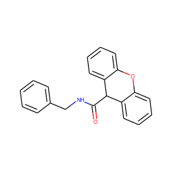 O=C(NCc1ccccc1)C1c2ccccc2Oc2ccccc21 ZINC000000117260