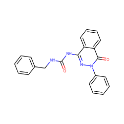 O=C(NCc1ccccc1)Nc1nn(-c2ccccc2)c(=O)c2ccccc12 ZINC000071315784