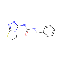 O=C(NCc1ccccc1)Nc1nnc2n1CCS2 ZINC000096933429