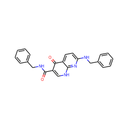 O=C(NCc1ccccc1)c1c[nH]c2nc(NCc3ccccc3)ccc2c1=O ZINC000028524017