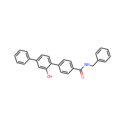 O=C(NCc1ccccc1)c1ccc(-c2ccc(-c3ccccc3)cc2O)cc1 ZINC000001540536