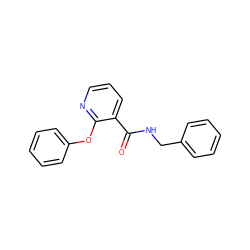 O=C(NCc1ccccc1)c1cccnc1Oc1ccccc1 ZINC000013860721