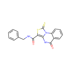 O=C(NCc1ccccc1)c1sc(=S)n2c1[nH]c(=O)c1ccccc12 ZINC000002956478