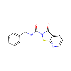 O=C(NCc1ccccc1)n1sc2ncccc2c1=O ZINC000169711327