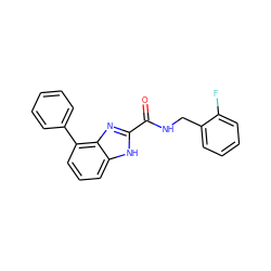 O=C(NCc1ccccc1F)c1nc2c(-c3ccccc3)cccc2[nH]1 ZINC000103268341