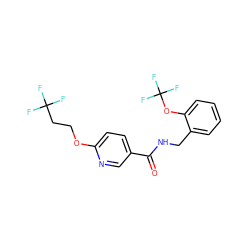 O=C(NCc1ccccc1OC(F)(F)F)c1ccc(OCCC(F)(F)F)nc1 ZINC000045252899