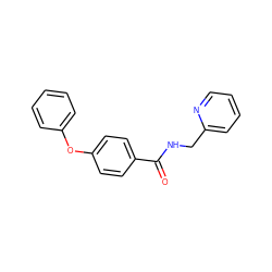 O=C(NCc1ccccn1)c1ccc(Oc2ccccc2)cc1 ZINC000013284470