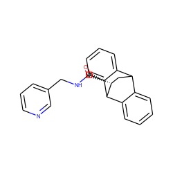 O=C(NCc1cccnc1)[C@@H]1CC2c3ccccc3C1c1ccccc12 ZINC000000310423