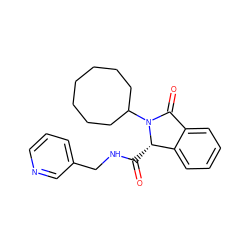 O=C(NCc1cccnc1)[C@H]1c2ccccc2C(=O)N1C1CCCCCCC1 ZINC000004056531