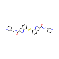 O=C(NCc1cccnc1)c1cnc2c(SSc3cccc4cc(C(=O)NCc5cccnc5)cnc34)cccc2c1 ZINC001772656554