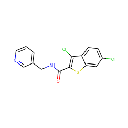 O=C(NCc1cccnc1)c1sc2cc(Cl)ccc2c1Cl ZINC000000528894