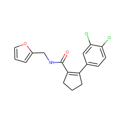 O=C(NCc1ccco1)C1=C(c2ccc(Cl)c(Cl)c2)CCC1 ZINC000028957305