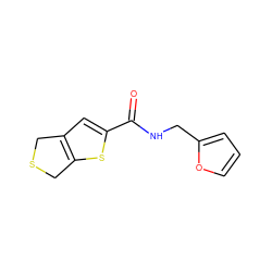 O=C(NCc1ccco1)c1cc2c(s1)CSC2 ZINC000004104104