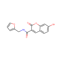 O=C(NCc1ccco1)c1cc2ccc(O)cc2oc1=O ZINC000000147186