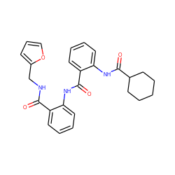 O=C(NCc1ccco1)c1ccccc1NC(=O)c1ccccc1NC(=O)C1CCCCC1 ZINC000199853083