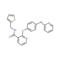 O=C(NCc1ccco1)c1cccnc1Oc1ccc(Nc2ccccn2)cc1 ZINC000147994604