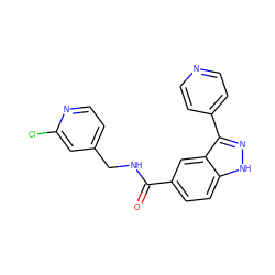 O=C(NCc1ccnc(Cl)c1)c1ccc2[nH]nc(-c3ccncc3)c2c1 ZINC000653851603