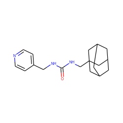 O=C(NCc1ccncc1)NCC12CC3CC(CC(C3)C1)C2 ZINC000054026312