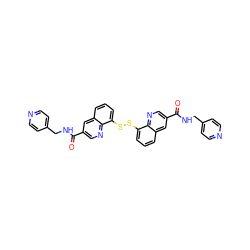 O=C(NCc1ccncc1)c1cnc2c(SSc3cccc4cc(C(=O)NCc5ccncc5)cnc34)cccc2c1 ZINC001772633786