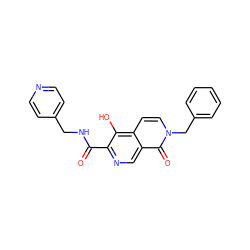 O=C(NCc1ccncc1)c1ncc2c(=O)n(Cc3ccccc3)ccc2c1O ZINC000169710919