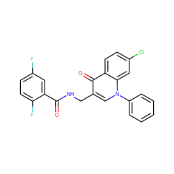 O=C(NCc1cn(-c2ccccc2)c2cc(Cl)ccc2c1=O)c1cc(F)ccc1F ZINC000096170151