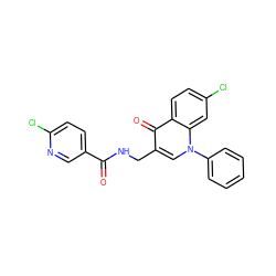 O=C(NCc1cn(-c2ccccc2)c2cc(Cl)ccc2c1=O)c1ccc(Cl)nc1 ZINC000096170152