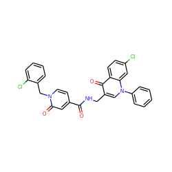 O=C(NCc1cn(-c2ccccc2)c2cc(Cl)ccc2c1=O)c1ccn(Cc2ccccc2Cl)c(=O)c1 ZINC000096170129