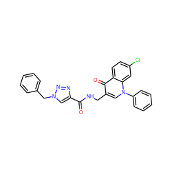 O=C(NCc1cn(-c2ccccc2)c2cc(Cl)ccc2c1=O)c1cn(Cc2ccccc2)nn1 ZINC000096170146