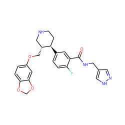 O=C(NCc1cn[nH]c1)c1cc([C@@H]2CCNC[C@H]2COc2ccc3c(c2)OCO3)ccc1F ZINC001772638440