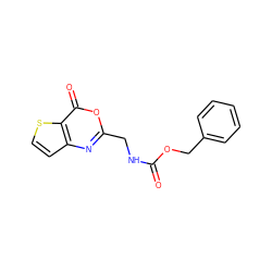 O=C(NCc1nc2ccsc2c(=O)o1)OCc1ccccc1 ZINC000003633124