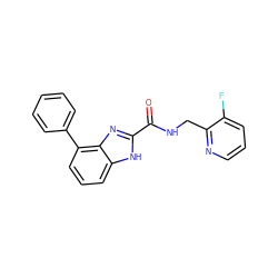 O=C(NCc1ncccc1F)c1nc2c(-c3ccccc3)cccc2[nH]1 ZINC000103268351