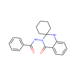 O=C(NN1C(=O)c2ccccc2NC12CCCCC2)c1ccccc1 ZINC000001439729