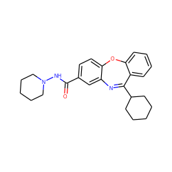 O=C(NN1CCCCC1)c1ccc2c(c1)N=C(C1CCCCC1)c1ccccc1O2 ZINC000040939398