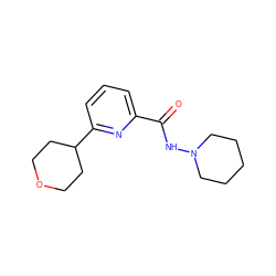 O=C(NN1CCCCC1)c1cccc(C2CCOCC2)n1 ZINC000150209995