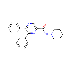 O=C(NN1CCCCC1)c1cnc(-c2ccccc2)c(-c2ccccc2)n1 ZINC000028648860